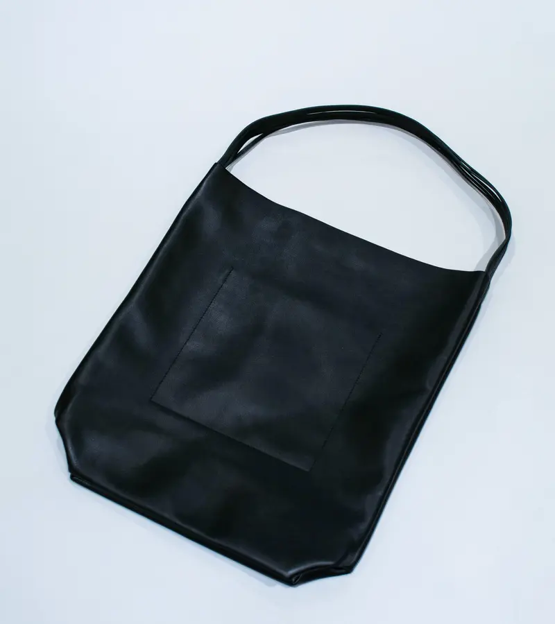 Seya 'Isaac Reina Canvas Hobo' (Black Leather)