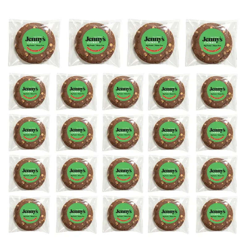 Salted Caramel & Choc Protein Cookies, 24-Pack