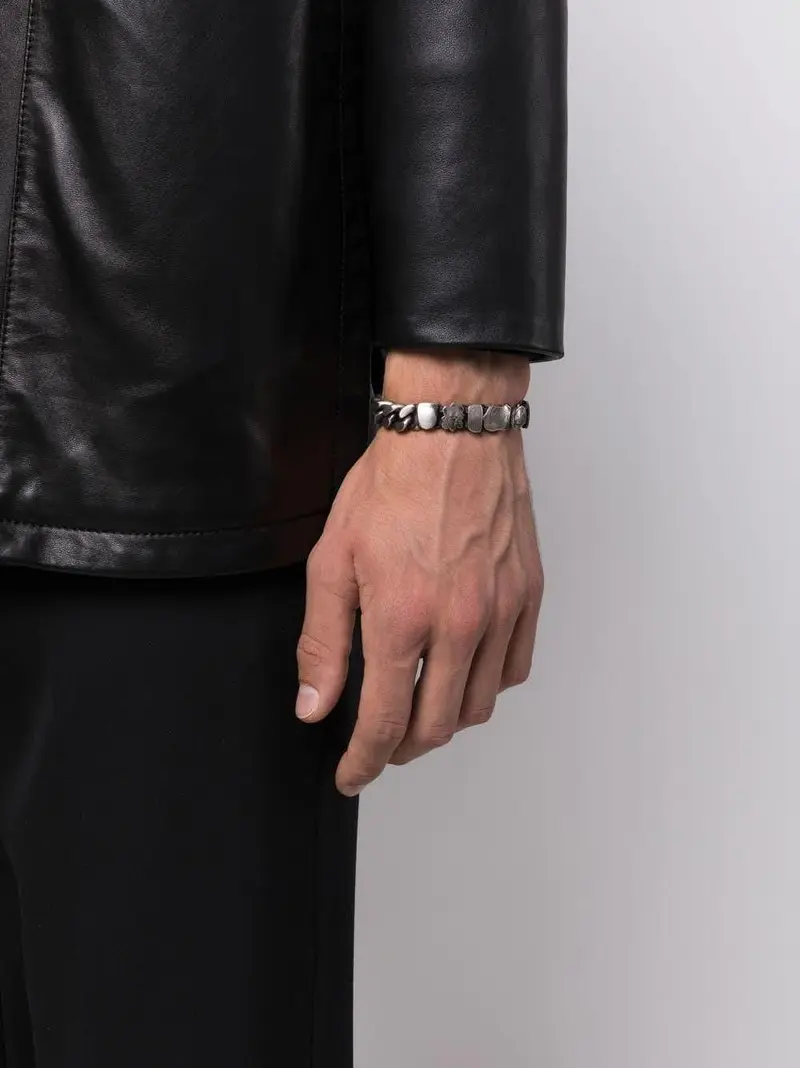 Werkstatt:Munchen Bracelet "Curb chain memories" en argent sterling